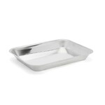 Plat en inox a mariner, a debarrasser ou leche frites 42 x 32 cm x 5 cm de haut