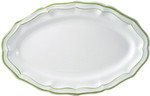 Plat ovale FILET VERT
