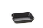 Plat rectangulaire four 21 x 16 cm Noir effet fonte