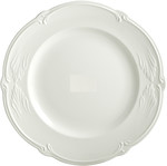 Plat rond plat ROCAILLE BLANC