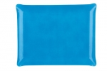Plateau 37x28 bleu inclusion tissu