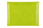 Plateau 37x28  inclusion tissu vert
