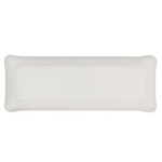 Plateau Acrylique 37 x 13 cm Lin Blanc