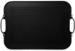 Plateau black/Silver Picots 'Rubber Grip' grand modele 51 x 35 cm