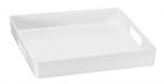 Plateau carre droit a anses 35 x 35 cm Vestah de Platex lumiere