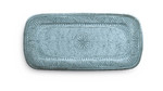 Plateau rectangulaire Cyan bleu  43 x 21 cm
