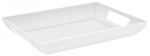 Plateau rectangulaire evase a anses 40 x 30 cm Vestah de Platex lumiere