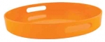 Plateau Zak orange rond diametre 38 cm