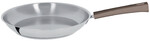 Poele 24 cm Poignee Taupe Inox Mutine Fixe