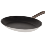 Poele Ovale 35 Cm Mutine Fixe Exceliss - Poignee Bakelite Taupe