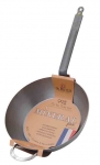 Poele ronde Paysanne 'MINERAL' 32  cm - 99 % pur fer (sauteuse)