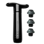 Pompe a vin Noire avec 3 bouchons WA 137