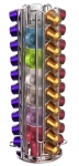 Porte 40 capsules nespresso pivotant '4 barrettes' + 6 tasses espresso