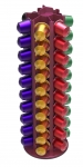 Porte 60 capsules en alu Nespresso &reg; - Framboise