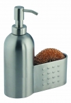 Porte eponge + pompe a savon en inox