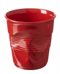 Pot a ustensile froisse Revol 1l rouge piment - o 14.2 - H 15 cm