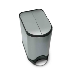 Poubelle 20 l papillon Simple Human - brosse