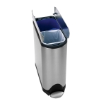 Poubelle 2x19 l Simple Human tri selectif