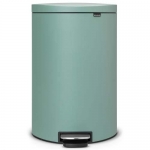 Poubelle a pedale 30 l FLATBACK+ vert menthe mineral