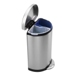Poubelle de tri  demi lune 2 bac de 18.5l