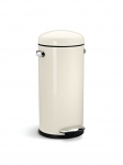 Poubelle retro a pedale - 30L - creme (modele G)