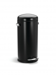 Poubelle retro a pedale - 30L - noir (modele G)