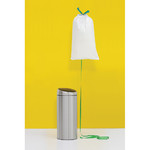 Poubelle touch bin ronde 60L acier inox brillant