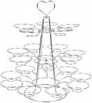 Presentoir 21 Cupcakes Fil inox