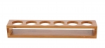 Presentoir droit bambou pour verrines 334006/334005/334008  L 35.5 cm x l 6 cm x