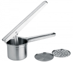 Presse puree tout inox brosse avec 2 grilles