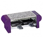 Raclette plaque en pierre 2 personnes violet - 30 x 10.5 x 10 cm