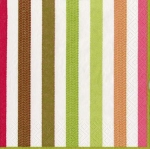 Rayures sable/ vert x 20 serviettes mm