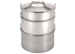 Recipient 4l. interieur inox, cylindrique, a 2 anses, sans couvercle