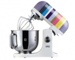 Robot combine Kenwood Kmixbol inox 5L strie mauve/jaune