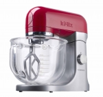 Robot combine kMix de Kenwood bol en verre 5L Rouge passion