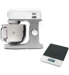 Robot patissier kMix bol inox 5L Blanc avec balance