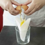 Set de 20 sachets papier a pocher les oeufs - Poachies