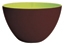 Saladier 22 cm chocolat/vert