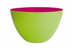 Saladier 28 cm vert/framboise