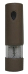 Saliere electrique habillage cuir tourterelle