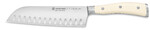 Santoku lame alveolee Classic Ikon blanc 17 cm