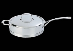 Sauteuse basse avec couvercle 24 cm