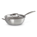 Sauteuse Chef 24 cm Inox Class. Antiadherent avec couvercle