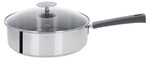 Sauteuse 24 cm Poignee Grise Inox Mutine Fixe