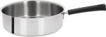 Sauteuse 26Cm Poignee Noire Inox Mutine Fixe