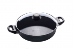 Sauteuse Swiss Diamond 28 cm avec anses et couvercle en verre. 3.5 L. Induction