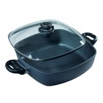 Faitout Swiss Diamond 28X28 cm carre anse et couvercle en verre. 3.5 L
