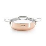 Sautoir cuivre-inox a couvercle o 20cm-new