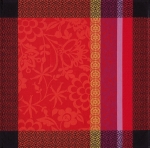 Serviette de table Le Jacquard Francais 58x58 Provence Gariguette 100% coton