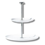 serviteur a 2 etages d. 21 cm, 26,5 cm, h. 23,5 cm